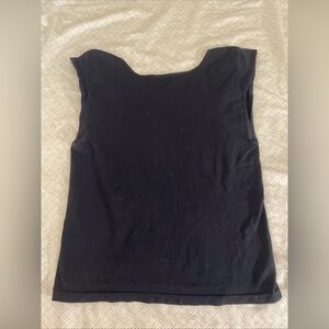 Intimately Free People Black Sleeveless Scoop Neck Stretch Tank Top S/M